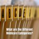 What are the Different Medicare Categories